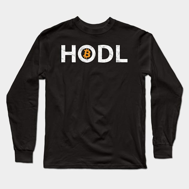 Bitcoin HODL - Bitcoin Hold T-Shirt Long Sleeve T-Shirt by andzoo